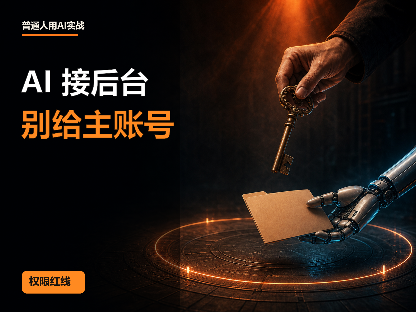 一只手保留主钥匙，AI 机械手只拿到有限任务卡的封面图