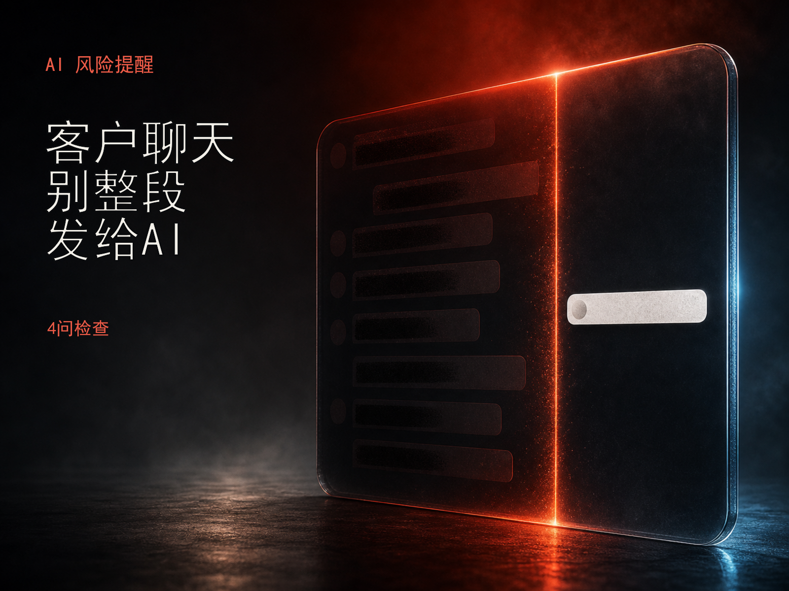 客户聊天记录被一条边界线切成最小可用片段的封面图