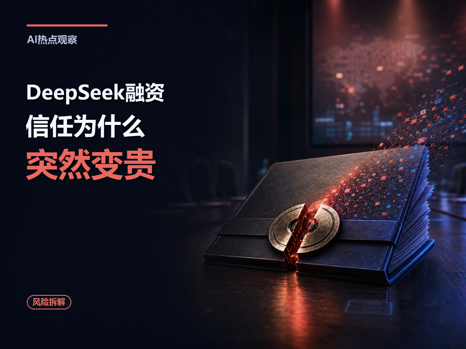 DeepSeek 融资风波与信任成本主题封面图